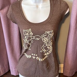 Women’s graphic tee. Cats